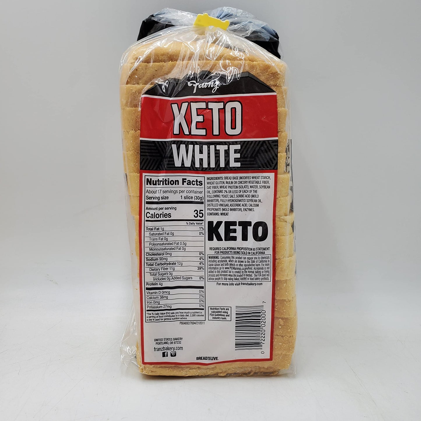 Keto Bread, 0 (Zero) Net Carbs Per Serving, 3 Loaves For Your Keto Diet