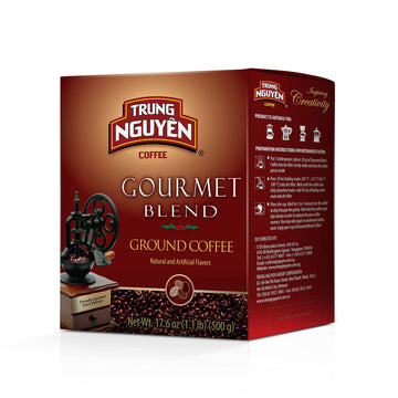 TRUNG NGUYEN LEGEND GOURMET BLEND Premium Roasted Ground Coffee - Chocolate and Fruity Flavor by Robusta & Arabica Coffee Beans 
