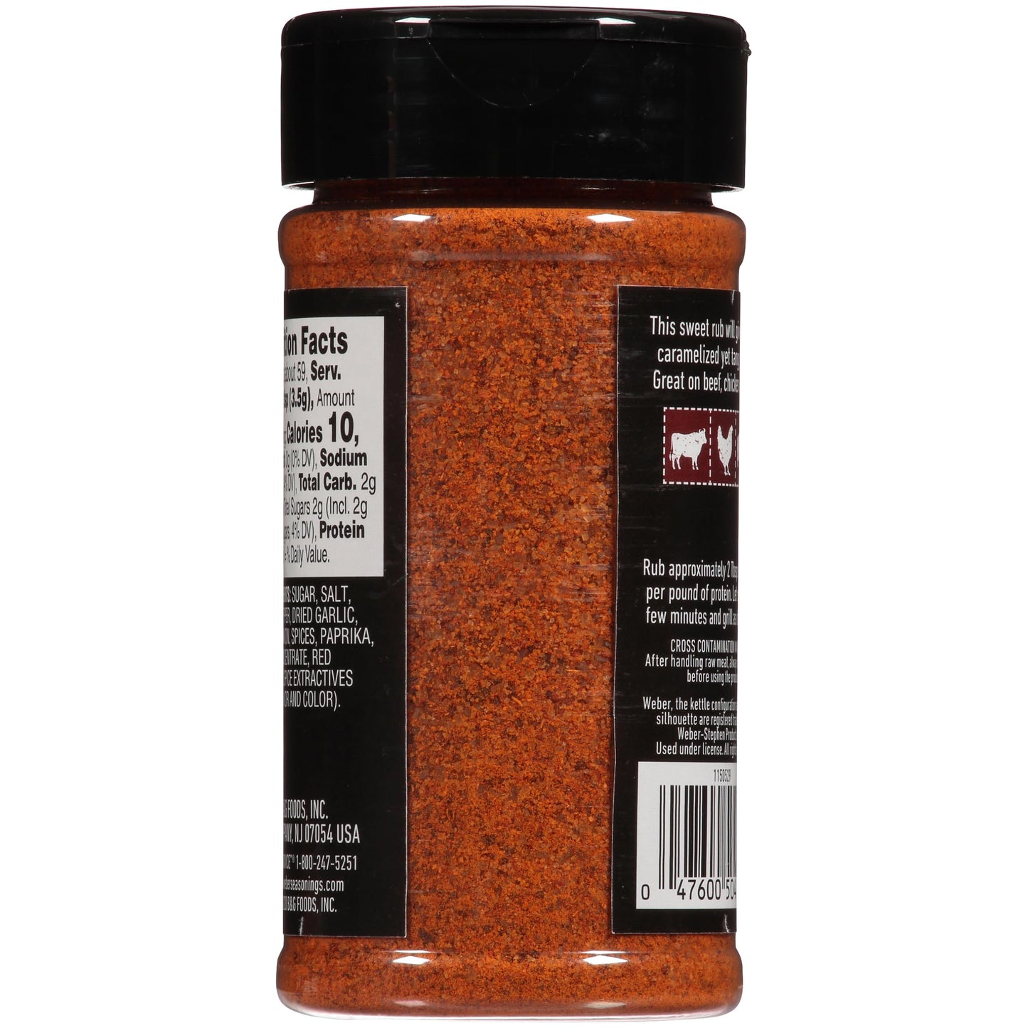 Weber Kc Bbq Rub, 7.25 Ounce Shaker