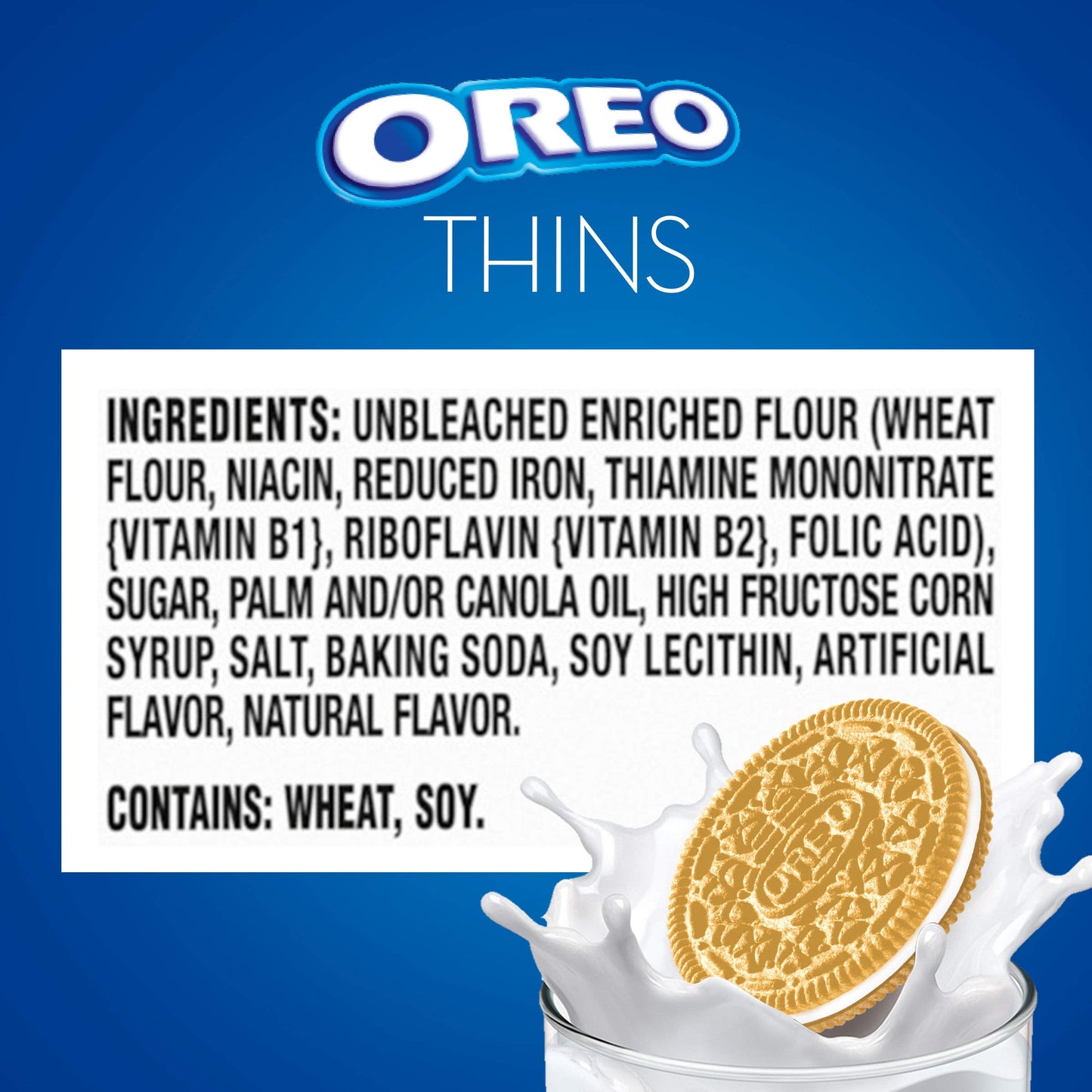 Oreo Thins Golden Sandwich Cookies Family Size, 13.1 Oz