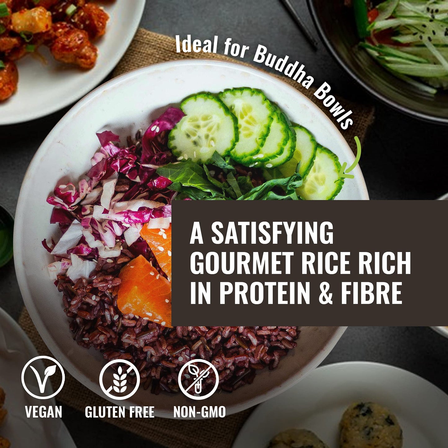 Floating Leaf Wild Rice Blend - 14 ounces, 1 count - Wild Rice Blend With Riceberry, Red Rice And Brown Rices - Gluten Free - No