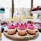 Gyufise 24Pcs Gold Glitter Straight Outta 1993 30th Birthday Cupcake Toppers Hello 30 Thirty Cake Picks Decorations for 30th Bir