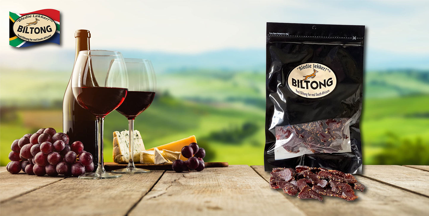 Bledie Lekker Sliced Beef Biltong One Pound Resealable Bag - 16Oz