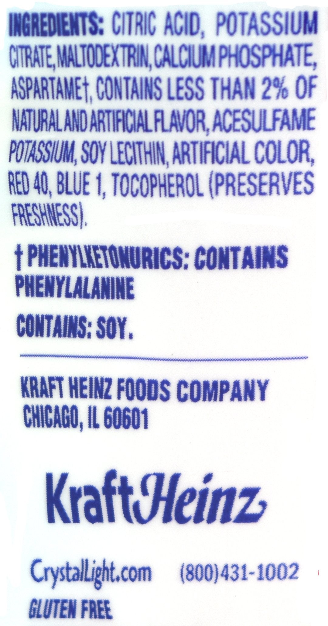 Crystal Light Raspberry Lemonade Drink Mix, 1.8-Ounce Canister, Pack of 2