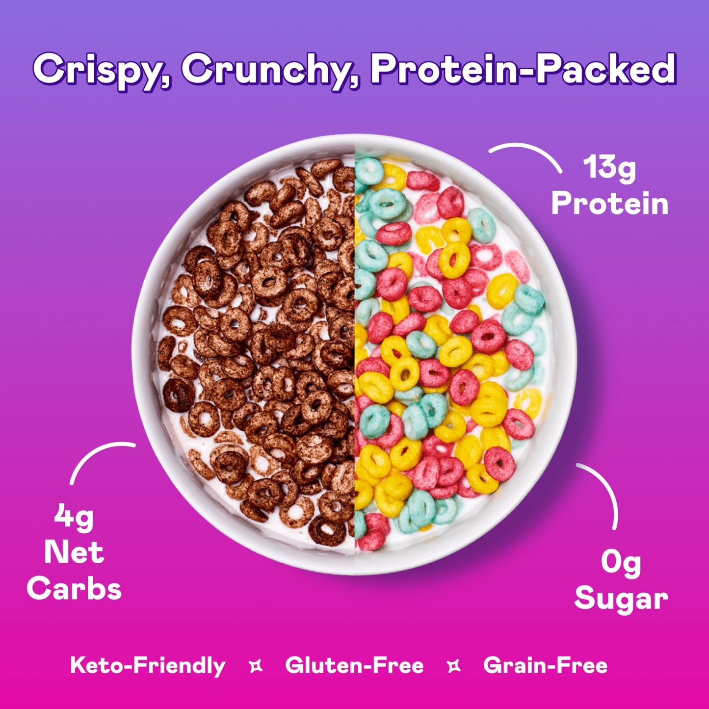 Magic Spoon Ultimate Starter Pack - 1 Box Fruity, 1 Box Of Cocoa, 4 Marshmallow Bars, 4 Double Chocolate Bars, Bowl And Spoon Se