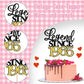 Rssta i Cake Topper Black Gold Glitter 60th Birthday Decorations Model XM398