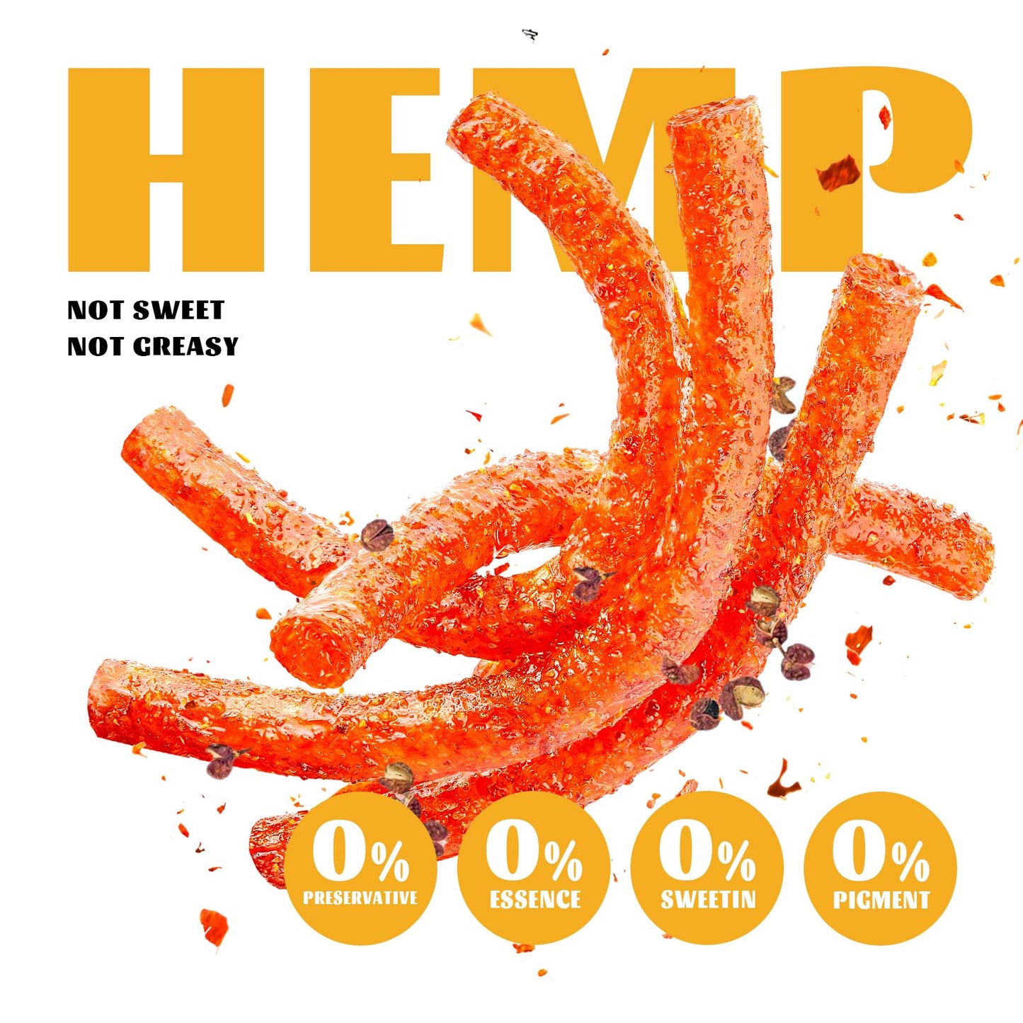 Spicy Strips - (Common Prickly Ash Flavor) Spicy Gluten Latiao, Chinese Special Casual Snack Food, Made From Wheat/Chili/Spice,