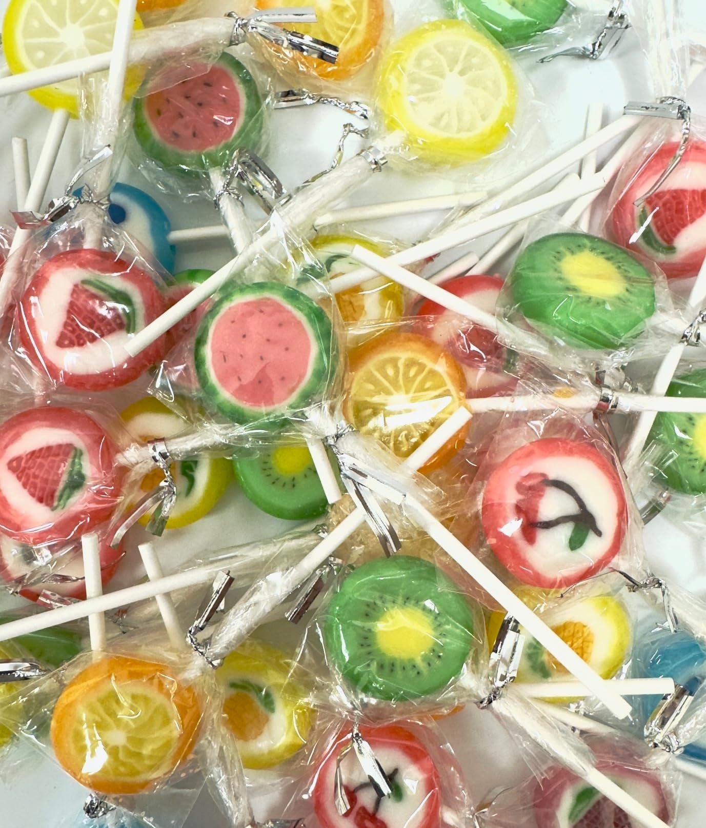 Lucky Boys Fruit Slices Candy - Bulk 1 lb Bag, Individually Wrapped, Fruity Flavors, Great for Treat Bags and Buffets