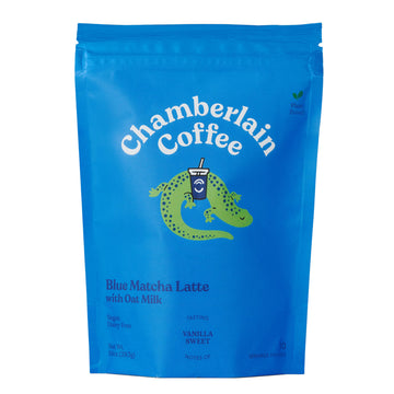 Chamberlain Coffee Blue Matcha Latte - Vegan Matcha Latte With Oat Milk - Antioxidant Rich, Blue Butterfly Pea Flower + Japanese