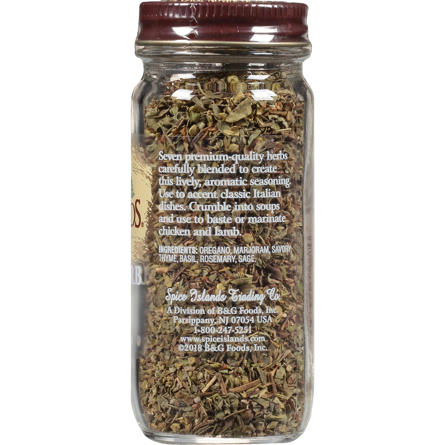 Spice Islands Italian Herb Seasoning, 0.65 oz - Aromatic Blend for Cooking and Seasoning, Perfect for Italian Dishes
