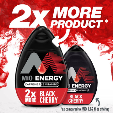 Mio Energy Liquid Water Enhancer, Black Cherry Flavor, 8 Count, 3.24 fl oz
