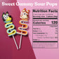 Galerie Bluey and  card-style Gummy Lollipops - Individually Wrapped Party Favor  , 4 Pack