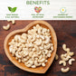 Raw Cashews Unsalted Whole (16 0Z. / 1 Lb) | Vegan Protein Snacks | Make Cashew Milk | Keto And Paleo Friendly Diet Snacks | Par