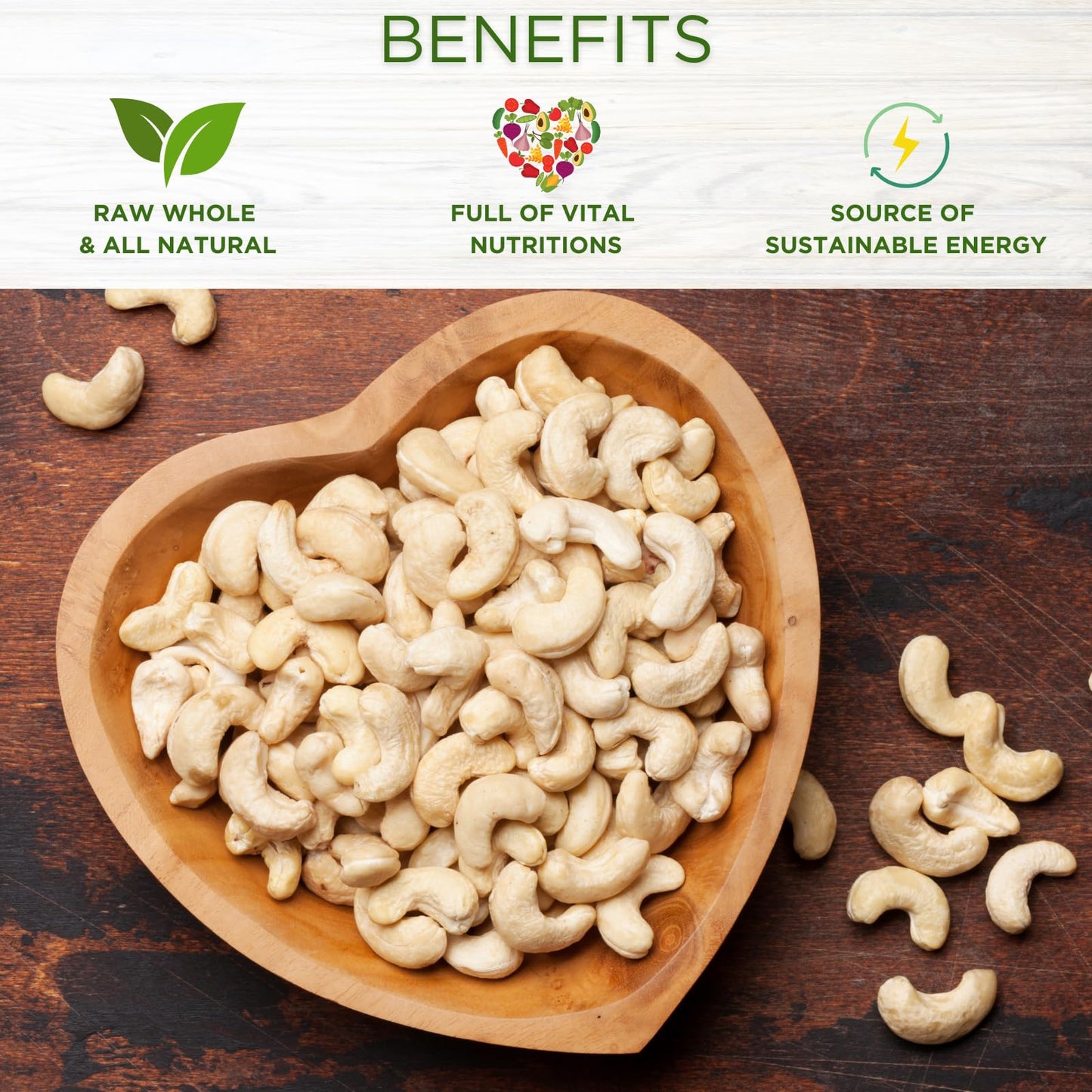 Raw Cashews Unsalted Whole (16 0Z. / 1 Lb) | Vegan Protein Snacks | Make Cashew Milk | Keto And Paleo Friendly Diet Snacks | Par