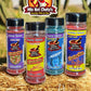Flaming Hot Flavored Chili Powder Pack Of 4 Hot Flaming (4 Pack, Tost Hot, Flamin,Takiblu,Takihot)