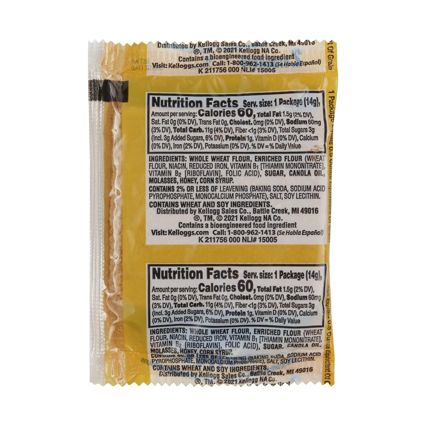 Kelloggs Grahams Crackers, Honey, .49oz (200 Count)