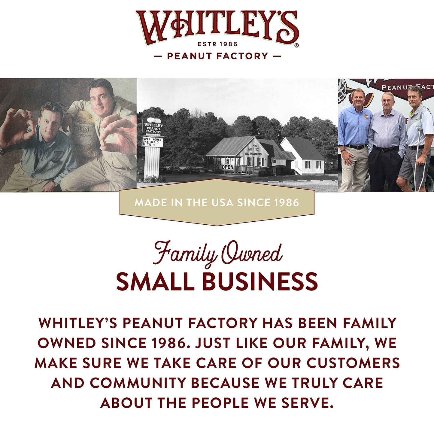 Whitleys Salted Virginia Peanuts - Super Extra Large Home Cooked Virginia Peanuts (2 x 40 Ounce Tin)