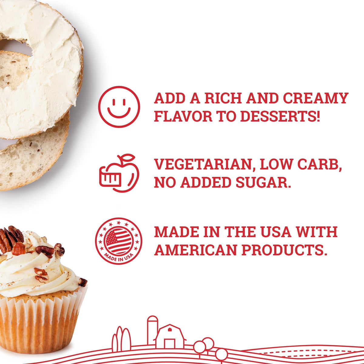 Hoosier Hill Farm Cream Cheese Powder, Gluten Free, 1 Lb, 1 Pound Pack ...
