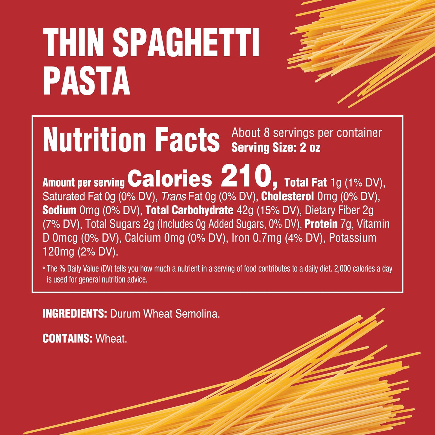 Rao'S Homemade Spaghetti Pasta, 16Oz, Traditionally Crafted, Premium Quality, From Durum Semolina Flour, Traditional Bronze Die