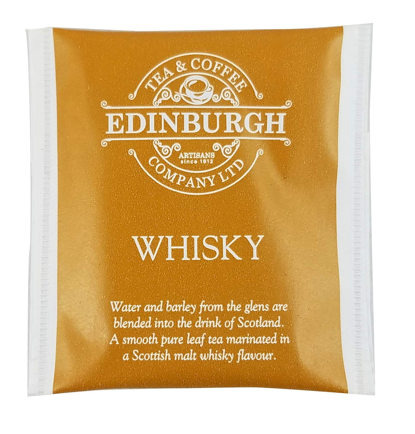 Edinburgh Tea & Coffee Whisky Flavoured Black Tea, 25 Count Teabags, Pack of 1
