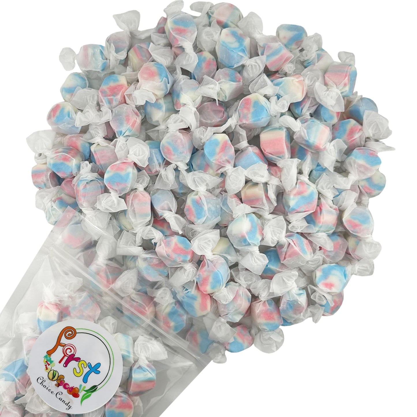 Variety Gourmet Saltwater Taffy (American Patriotic Red White Blue, 2.5 Pound)