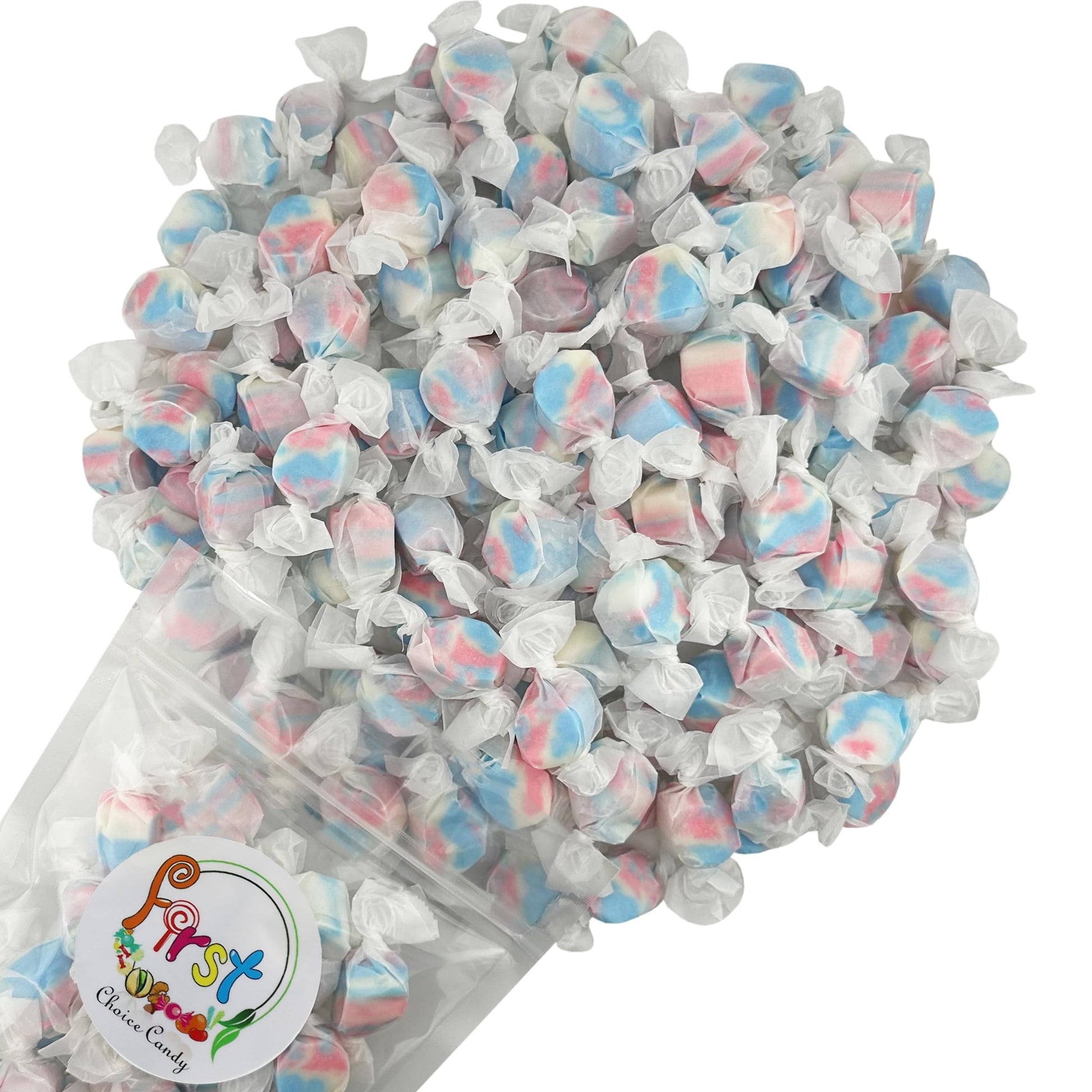 Variety Gourmet Saltwater Taffy (American Patriotic Red White Blue, 2.5 Pound)