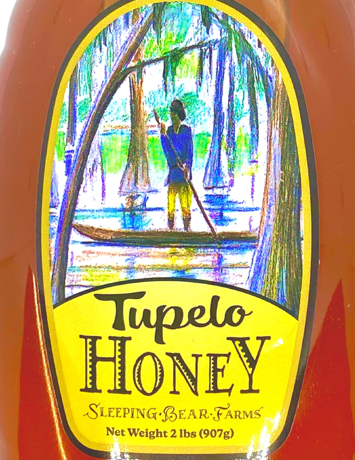Tupelo Honey 32Oz - 2 Pound -Two Pound Jar- From Sleeping Bear Farms Beekeepers In The Florida Apalachicola River Basin