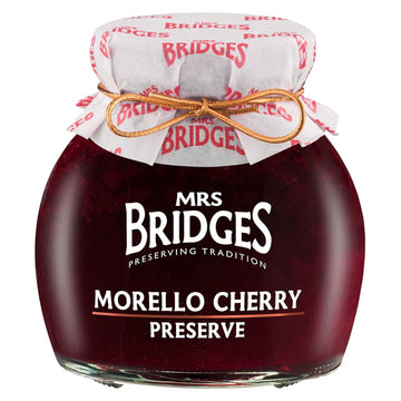 Mrs Bridges Morello Cherry Preserve, Made in Scotland, 12oz Jar (Pack of 1)