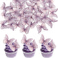 48PCS Edible Cupcake Toppers - Butterflies Cake Decoration - Edible Butterfly Cupcake Picks for Wedding, Bridal Shower, Baby Sho