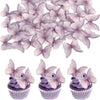 48PCS Edible Cupcake Toppers - Butterflies Cake Decoration - Edible Butterfly Cupcake Picks for Wedding, Bridal Shower, Baby Sho