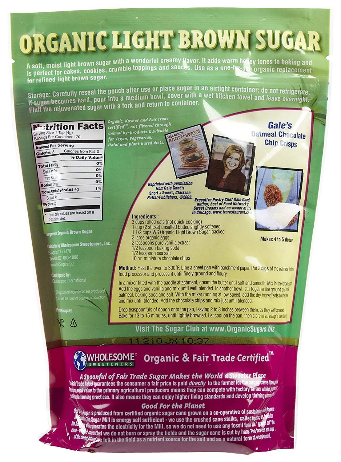 Wholesome Sweeteners Sugar Brown Lite Org Ftc