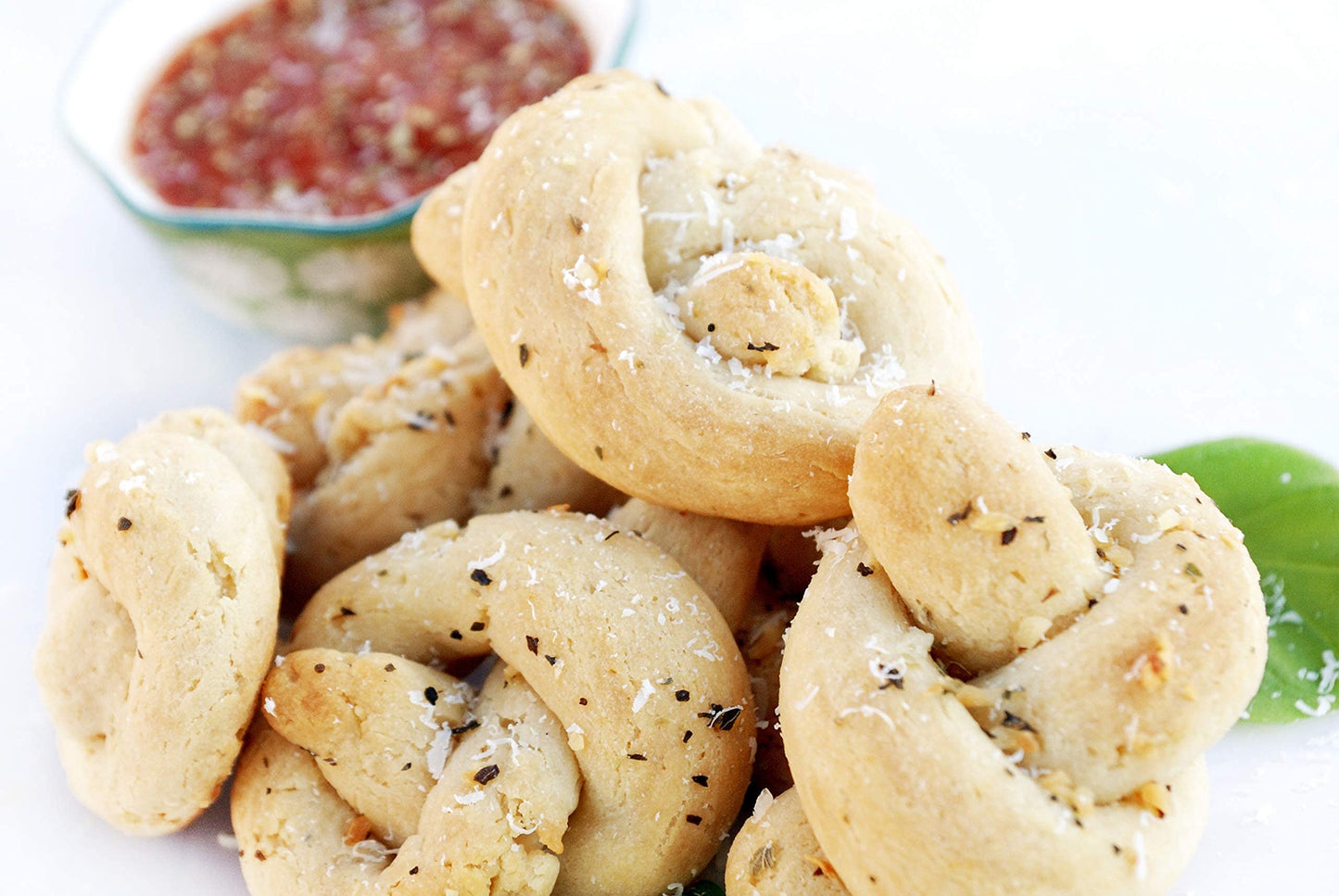 Mom'S Place Gluten Free Garlic Knots Mix With Garlic Butter Sauce