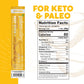 Paleovalley Teriyaki Beef Sticks - Gluten Free, High Protein Snack - 10 Count