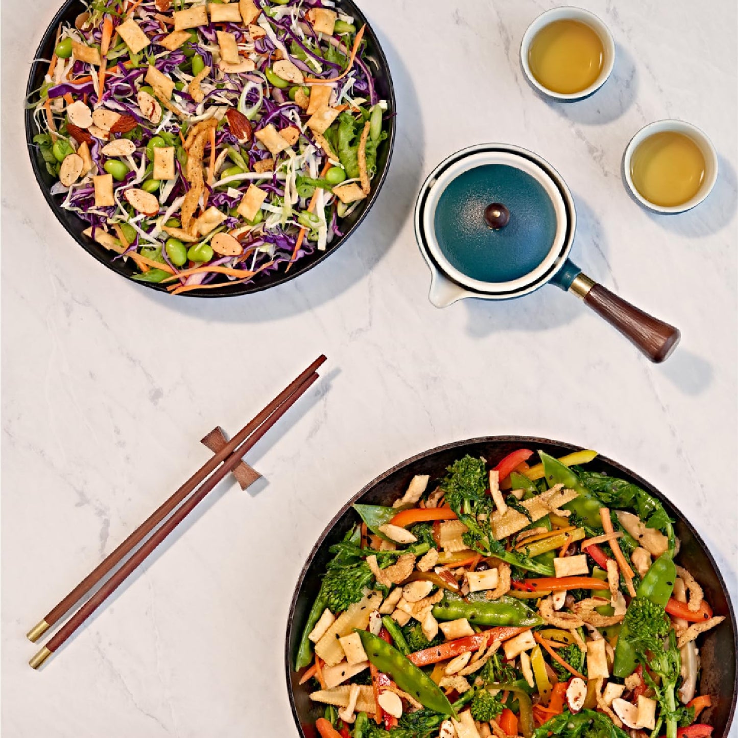 Fresh Gourmet Asian Fusion Crunch - 3.5Oz Pouch, Single | Garlic Ginger Wontons, Crispy Onions, Sliced Almonds | Elevate Salads, Poke Bowls, Stir-Frys