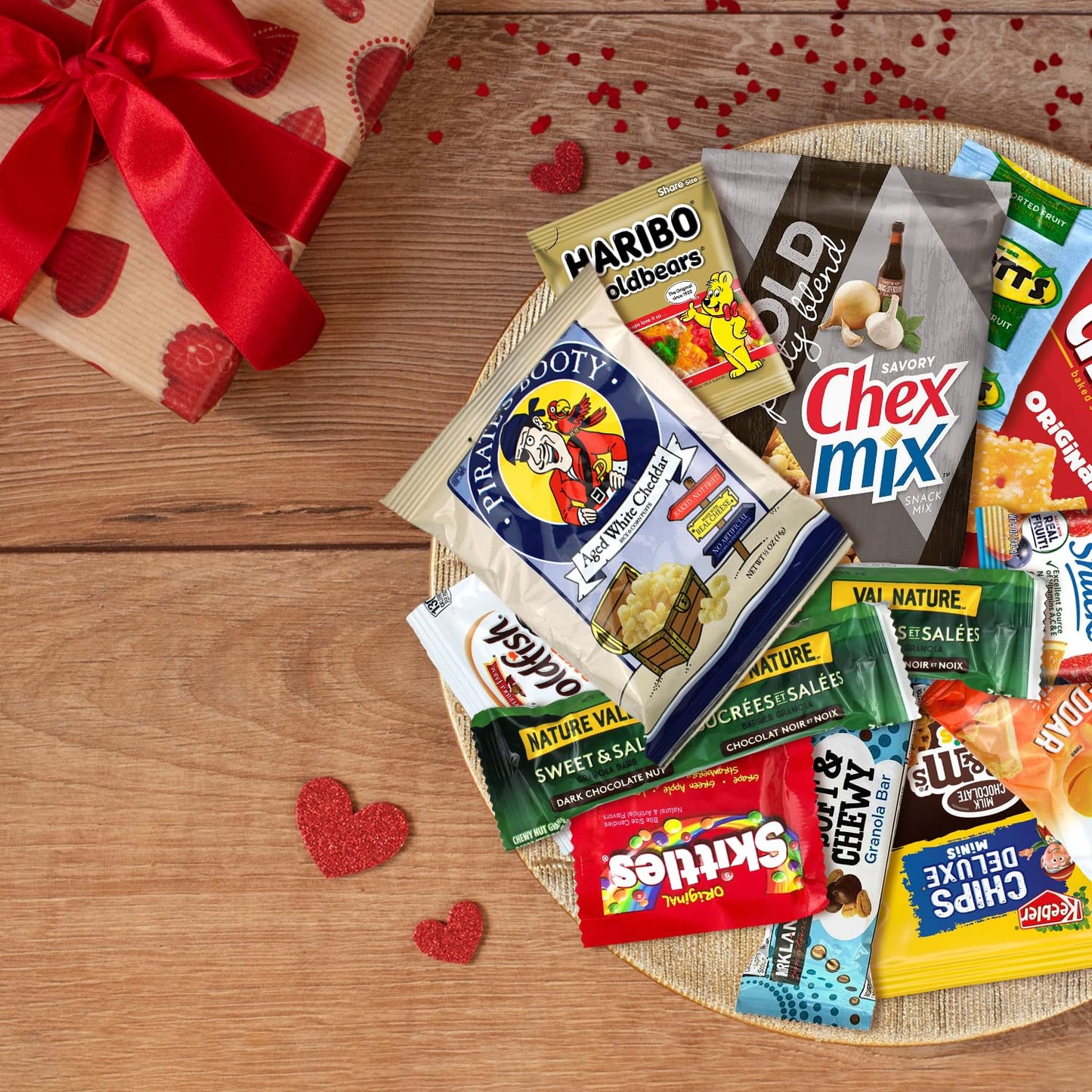 Taboom Snack Box Care Package - 40 Count Gift Box with Variety Snacks for College, mature-themeds, Kids, and Office