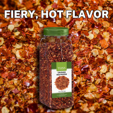 Crushed Red Pepper Flakes, Red Chili Flakes Bulk Spice 24 Oz (12 Oz Container Pack Of 2), Hot Pepper Flakes For Pizza Seasoning,
