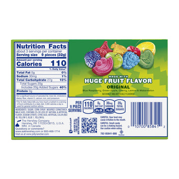 Jolly Rancher Sour Gummies Assorted Fruit Flavored Candy Box, 3.5 Oz