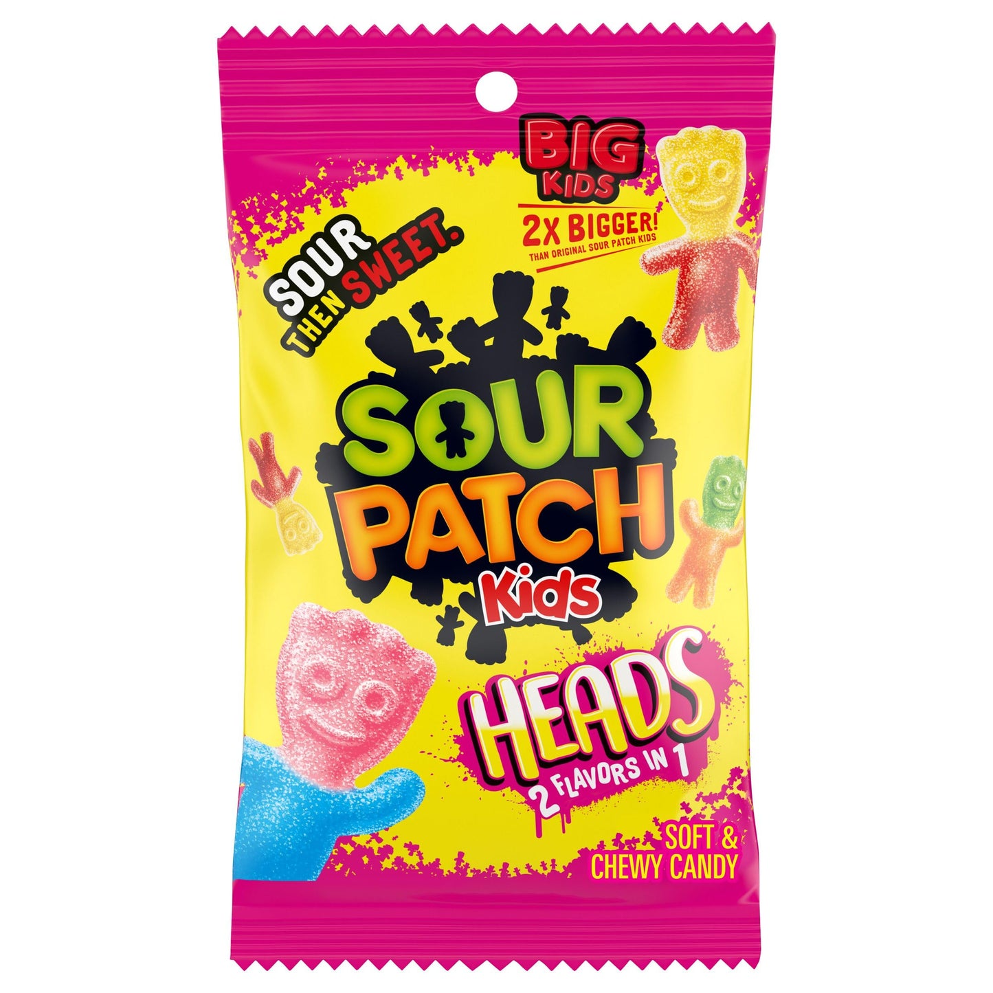 Sourpatch Kids Heads, 8 Ounce Bags (Pack Of 2)