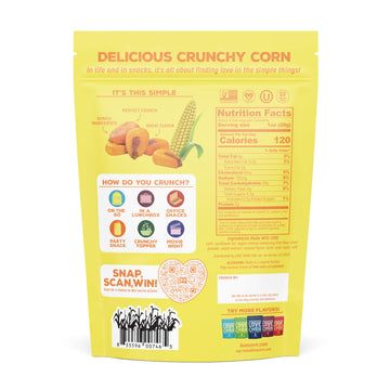 Love Corn Cheezy 4Oz X 1 Bag - Delicious Crunchy Corn - Healthy Family Snacks - Gluten Free, Kosher, Non-Gmo - Alternative For C