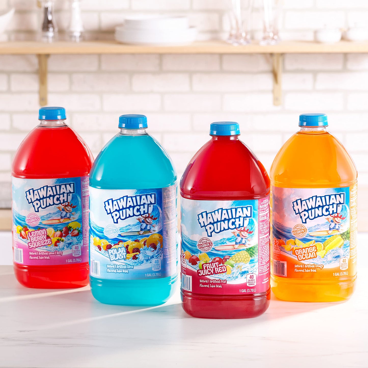 HAWAIIAN PUNCH Fruit Juicy Red Drink, 128 Fl Oz Bottle, Model 14800646085