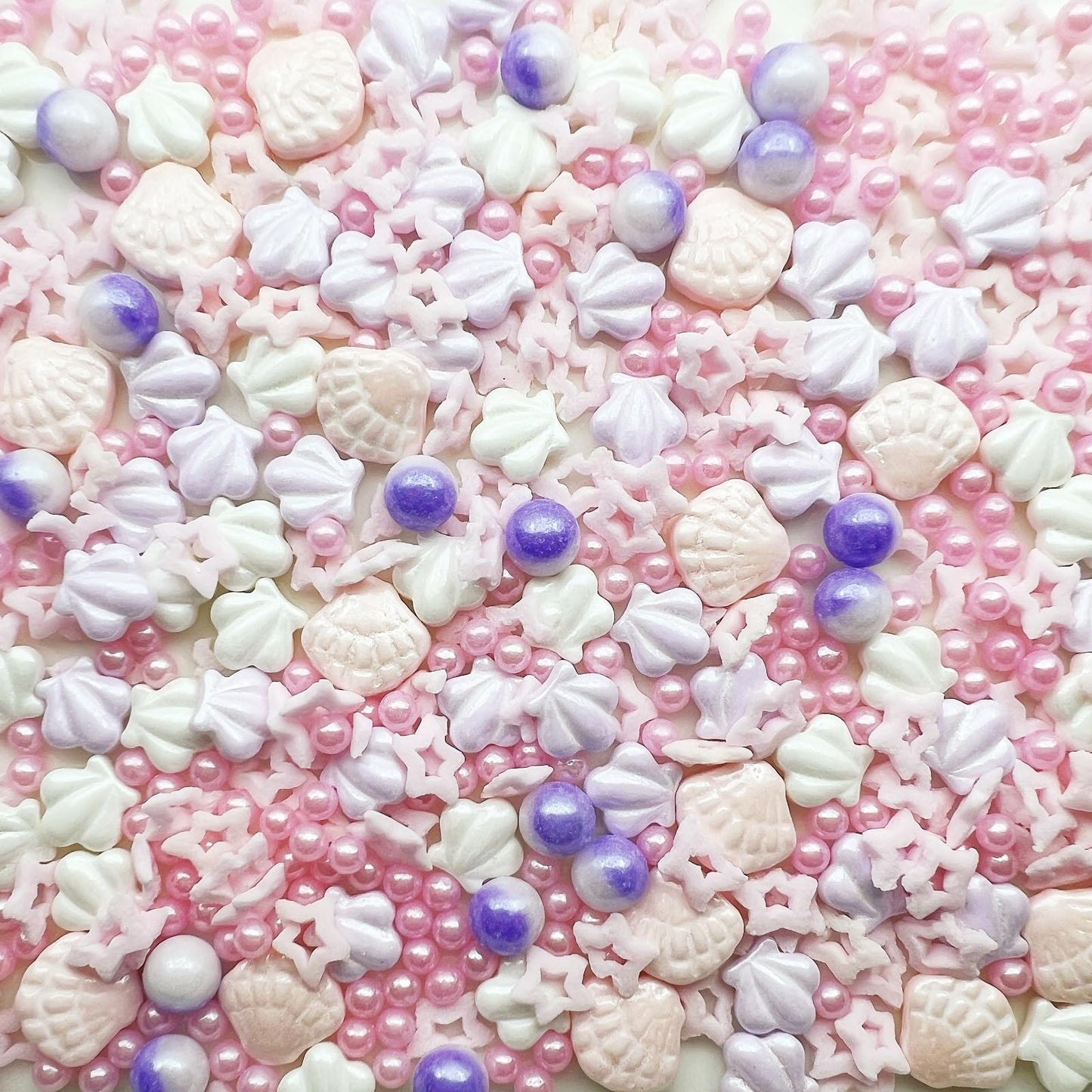 Se Si&Moos Pink Sprinkles Pink Sea Shell Sprinkles Edible Seashells Cake Decorations Edible Beach Cake Decoration Edible Sea She