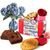 Davids Cookies Happy Birthday Gift Sampler Tin - Crunchy Gourmet Cookies - Bakery Snack Gift for Birthdays  Celebrations and Special Occasions - Gluten-Free Cookies & Brownies