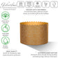Geborilma Panettone Paper Molds - 16-Pack, 12 Oz, H 3.5 X W 4.25 Inch, H 9 Cm X W 11 Cm, Colomba Paper Mold For Baking Paska, Ea