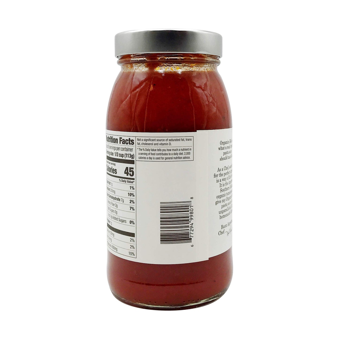 Organico Bello Organic Pasta Sauce Tomato Basil - 25 oz