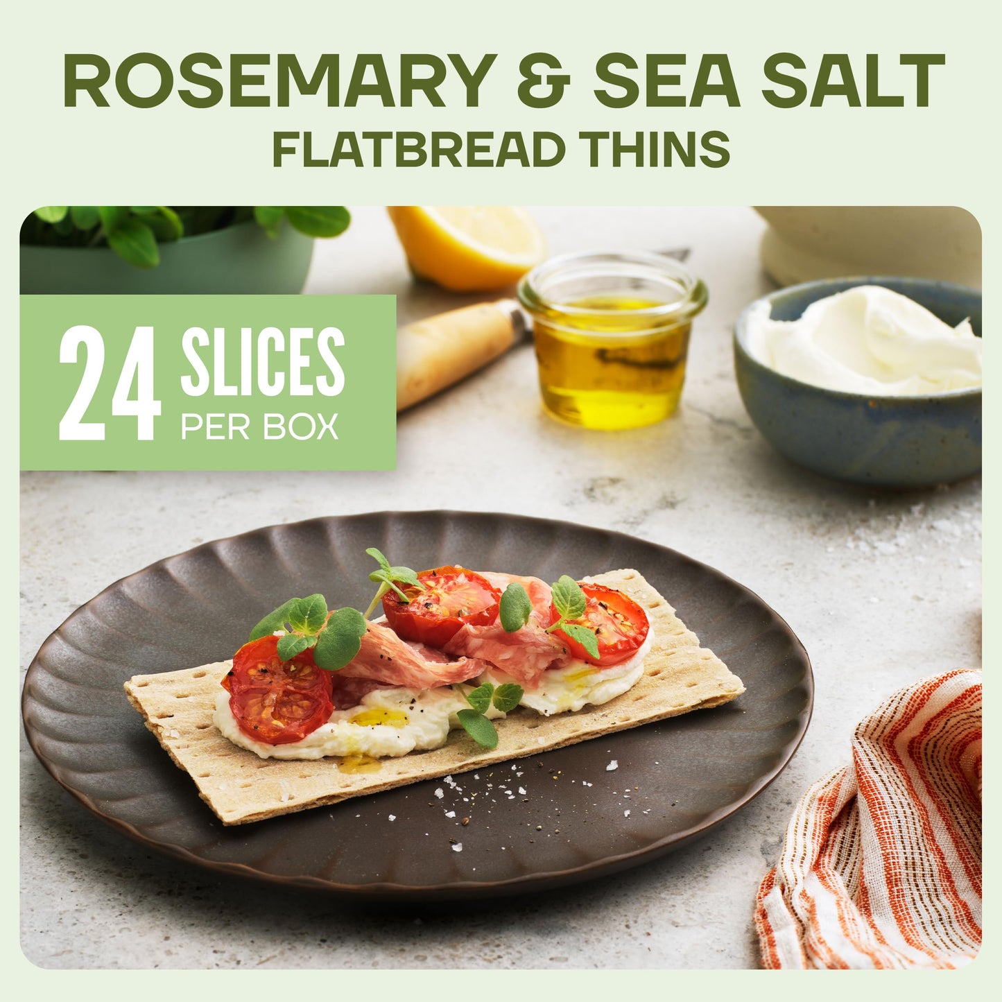 Wasa Flatbread Thins Variety Pack (Pack Of 4), Rosemary & Sea Salt And Sesame & Sea Salt,  Ers, Non-Gmo Ingredients