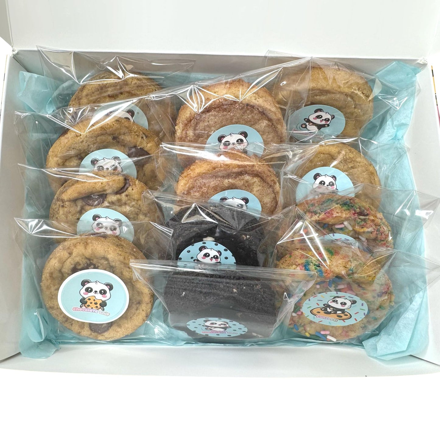 Yaya'S Cookies - Bakery Fresh Gourmet Cookie Boxes - Assorted 12 Count (2 Lbs) - Chocolate Chip, Peanut Butter, Funfetti, Double