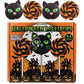 Sweetzo Halloween Lollipops, Candy Swirl and Cat Suckers, 24 Count, Individually Wrapped, Medium Size