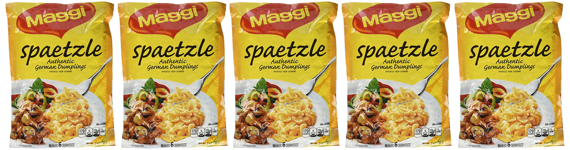 Maggi Spaetzle Noodles, 10.5 Oz (Pack Of 5)