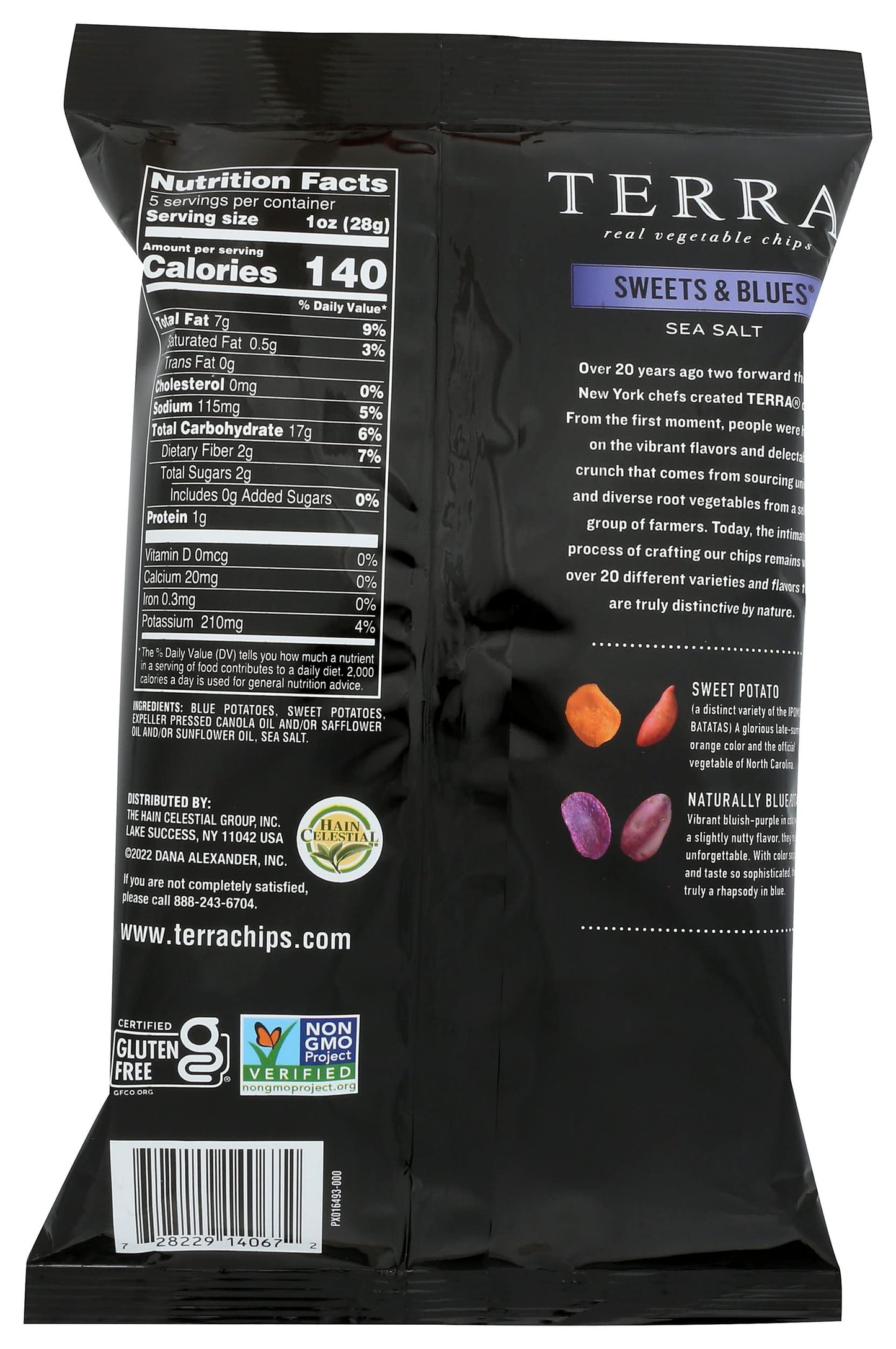 Terra Sweets And Blues Sea Salt Chips, 5.75 Oz