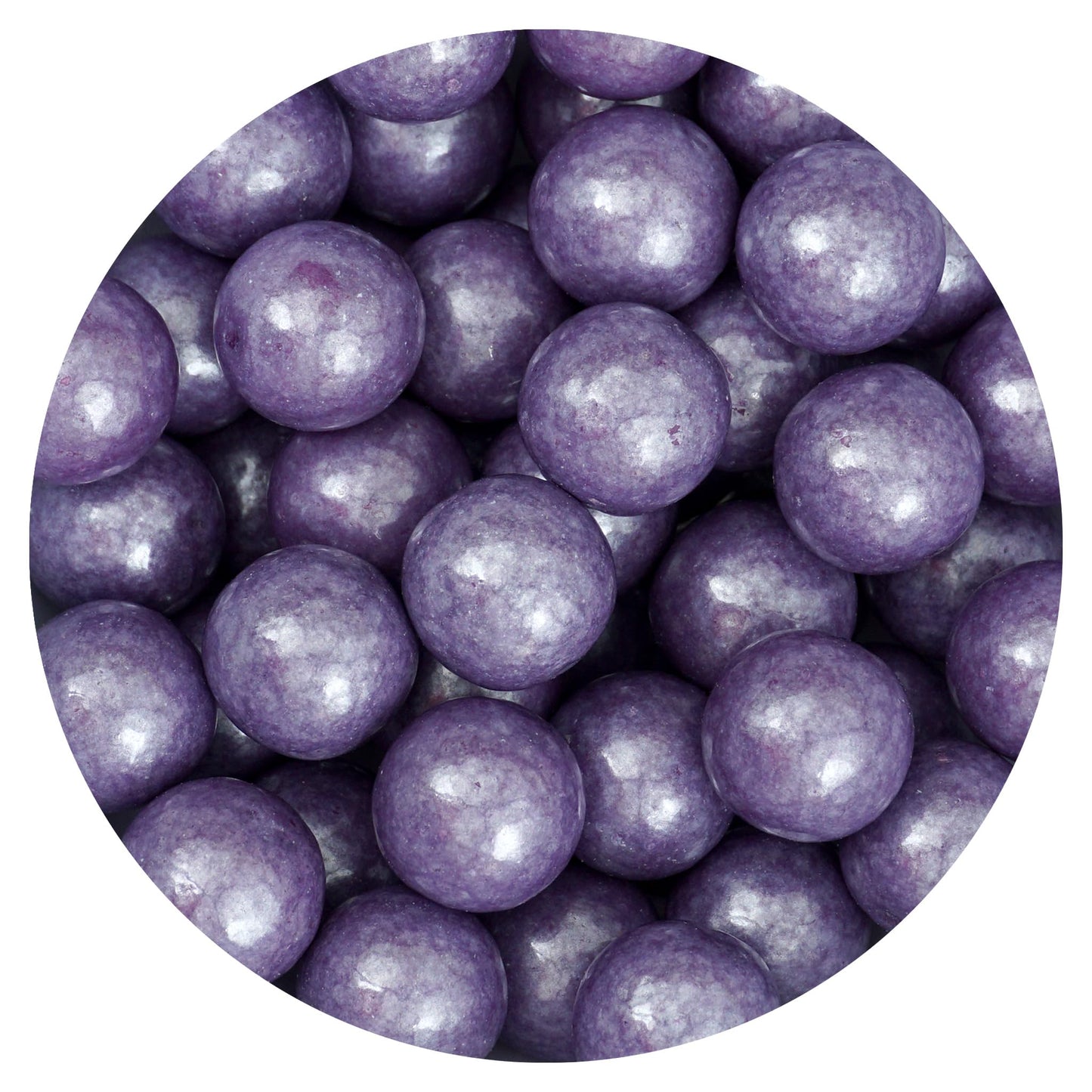 Purple Shimmer Gumballs 1 Inch Gumballs, 2 Pound Bulk Bag (Approx. 110 Pieces), Purple Candy, Gumballs 1 Inch Purple Shimmer, Th
